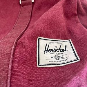 herschel maroon duffel bag
